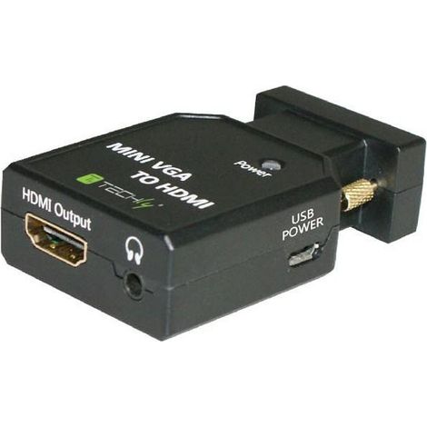 Techly Mini Convertitore da VGA e Audio a HDMI (1/5)