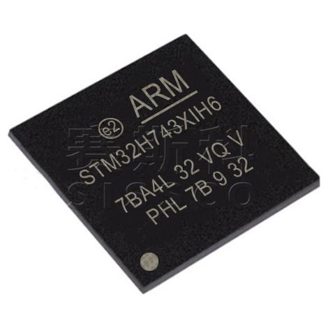STM32H743XIH6 and STM32H743ZGT6 electronic component chips, 5 units, 5 units.