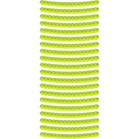 Autocollants réfléchissants pour jantes de voiture, imperméables, protection solaire, couleurs inaltérables, forte adhérence, haute luminosité pour voiture (1/5)