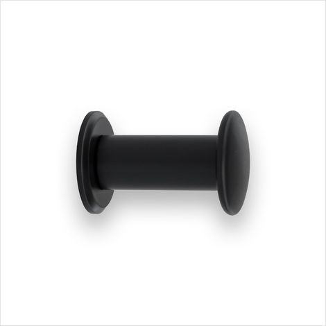 Cintre de Salle de Bain Crochet Mural en Acier Inoxydable laqué Noir pour Suspendre vêtements, Manteaux ou Serviettes Porte-Serviettes avec vis Invisible 188CBNG (1/5)