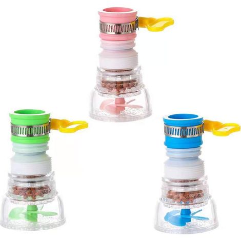 Booster de robinet domestique, purificateur de nettoyage d'eau du robinet, filtre (3 pièces) - Convient pour robinet standard (1/5)
