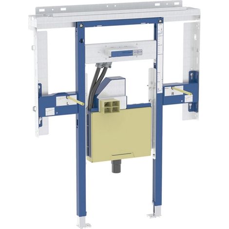 Geberit Duofix - Bâti-support pour lavabo Geberit ONE 90 cm, pour robinetterie murale ONE, siphon encastré et élément Clou, hauteur pièce 111.072.00.2 (1/2)