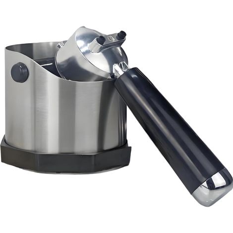 Vassoio raccogligocce in acciaio inox per fondi di caffè espresso. (1/5)