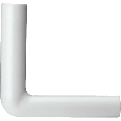 tecuro Spülbogen für WC-Spülkasten - PVC weiß Höhe: 200 mm x Länge: 210 mm