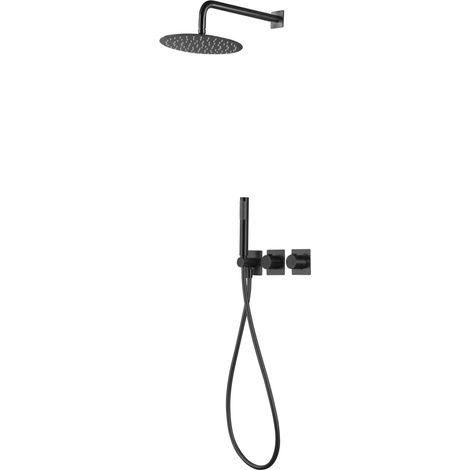 IMEX - columna ducha empotrada termostática negro