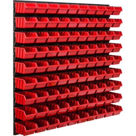 Tablero de herramientas para taller de 78x78 cm + 90 bandejas (1/5)