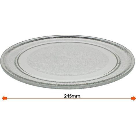 PIATTO FORNO MICROONDE UNIVERSALE DIAM MM 245 SENZA GANCI LISCIO (1/2)