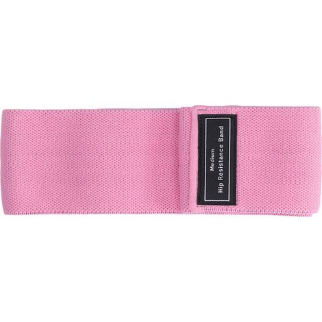 Bandes de Résistance Fitness pour Exercices de Squats et Hanches - Boucle d'Entraînement pour Hommes et Femmes - Rose Résistance Moyenne (1/5)