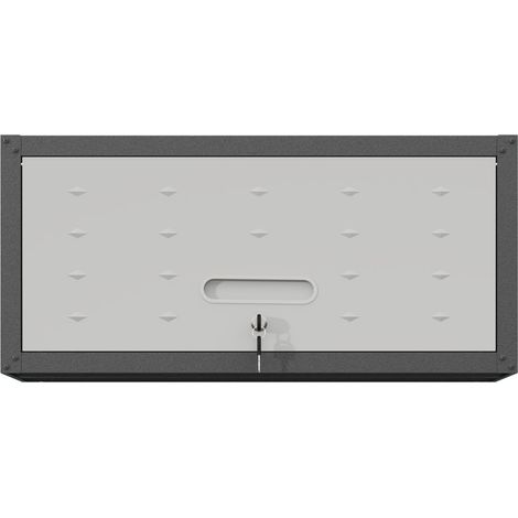 Armario metálico mural con puerta con cierre y 2 llaves, acero, 75 x 30 x 34,5 cm (1/5)