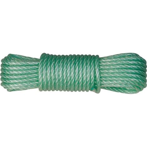 Cuerda plástico forrado - Bobina - ø 4 mm / 100 m. / Blanco