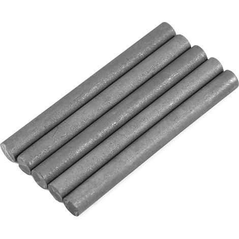 5Pièces Noir Graphite 99,9% Électrode Cylindre Tige Longueur 100mm Diamètre 10mm (1/5)
