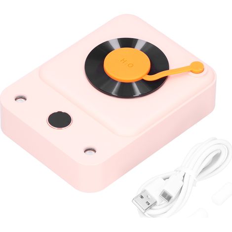 Humidificateur d'air à double pulvérisation, humidificateur numérique intelligent avec veilleuse intégrée et chargement USB, rose (1/5)