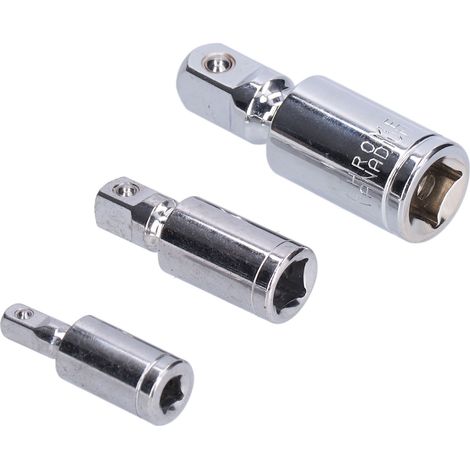 Jeu d'adaptateurs universels en acier chrome-vanadium 1/2, 3/8, 1/4 pour douilles articulées (livré avec sac PE) (1/5)