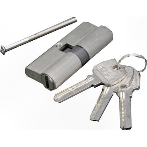 Verrou de porte renforcé avec clé, cylindre fiable et robuste, sécurité améliorée, installation facile, ensemble durable pour portes intérieures et extérieures. (1/5)