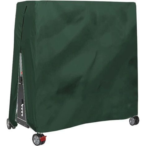 Housse de table de ping-pong extérieure imperméable et anti-poussière Housse de table de ping-pong 165x70x185cm Vert (1/3)