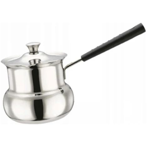 Türkische Kaffeekanne mit Griff, trommelförmig, induktionsgeeignet, 360 ml Fassungsvermögen