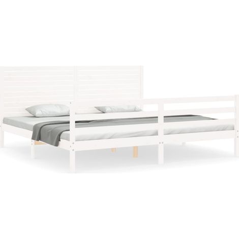 Maison Exclusive - Estructura de cama con cabecero madera maciza (1/5)