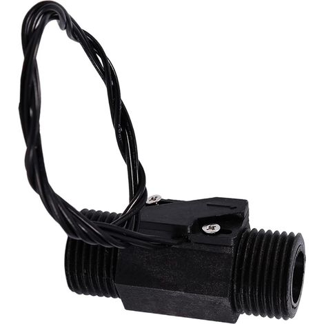 Capteur D'écoulement à L'eau, Interrupteur D'écoulement D'eau en Plastique Capteur de Flux D'eau Horizontale Capteur D'écoulement AC Magnétique pour le Chauffe-eau à Débit de
