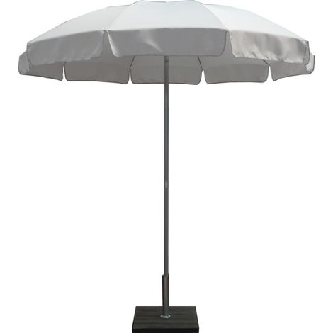 Ombrellone da Giardino Ø2,4 m Palo Ø33 mm in Acciaio Maffei Novara Grigio (1/5)
