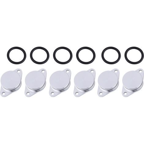KIMISS 4/6 pièces bonde à volet de tourbillon avec joint torique, 33mm volets de volet de tourbillon bouchons de remplacement pour 320d 330d 520d 525d 530d 730d(B). (1/5)