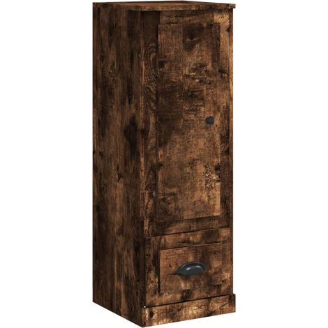 Aparador cómoda cómoda armario mueble organizador cocina salón salón alto 36 x 35,5 x 103,5 cm madera contrachapada marrón 020033349 (1/5)