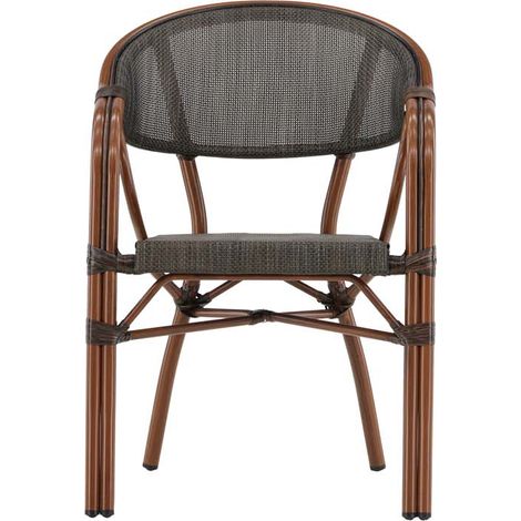 Vila chaise de jardin noir. (1/5)
