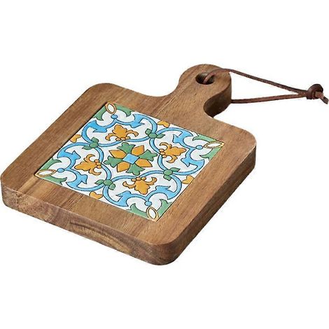 Dessous de plat isolants en bois massif, sets de table rétro, dessous de plat résistants aux hautes températures pour la cuisine (1/5)