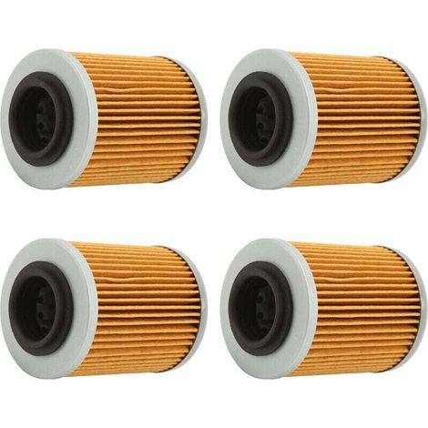 4 Stück Ölfilter 420256188 KN152 HF152 Ölfilter Ersatz für CAN AM 330 400 450 500 2003-2017-Crezuo