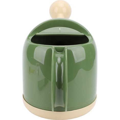 Arrosoir de 4 litres en polypropylène et acier inoxydable, avec un bec verseur de 23,5 cm de long, pour plantes en pot, jardin et fleurs de jardin, vert foncé avec un embout en forme de rose, 1 pièce (1/5)