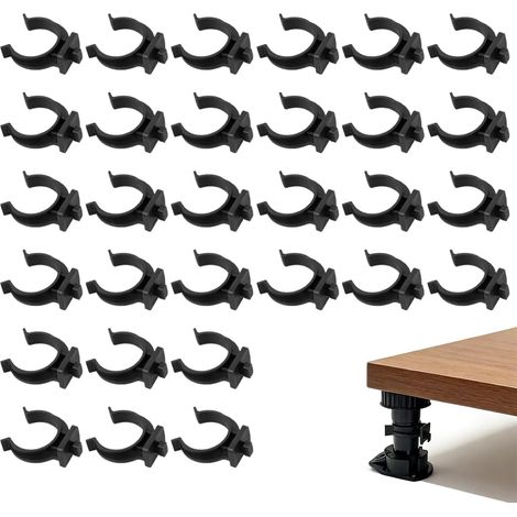 30 Pieces Kitchen Skirting Boards Clips Kitchen Baseboard Clips Quick Mounting Spring Type Pull for Mobile Ramp (1/5)