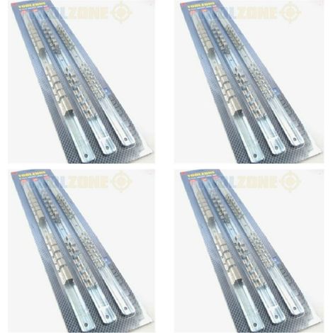 6pc Socket Rail Stand Tray Wall Rack Storage Holder 1/2"" 1/4"" 3/8"" SS122