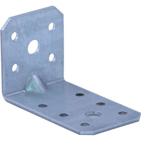 Connecteur De Construction - 60x35x35 Mm - Acier Galvanisé - Pour Connexions Bois-bois - Unité