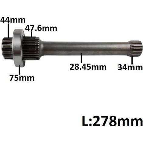 Árbol de cardán toma de fuerza - G155 - 278 mm - versión larga - para Mercedes Actros con retardador (1/5)