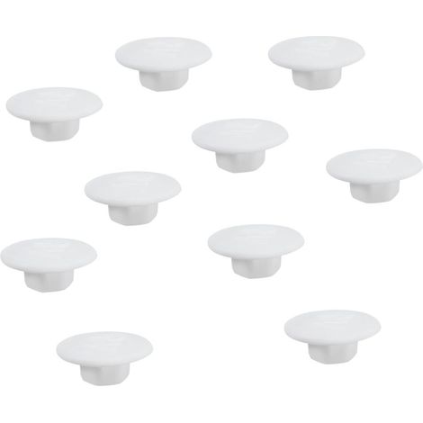 Prise hexagonale 10pcs allen vis boulon hexagone capuchon capuchon protecteur m5 blanc (1/5)
