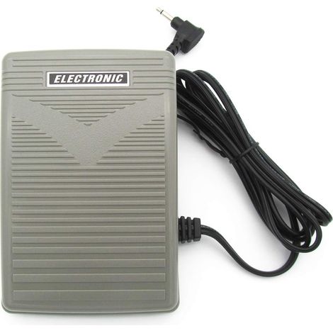 1 pièce Pédale électrique,Connecteur mâle 3mm,Base plastique 7,40mm,DC 15V,Pour machines à coudre Singer,Babylock,Bernina (1/5)