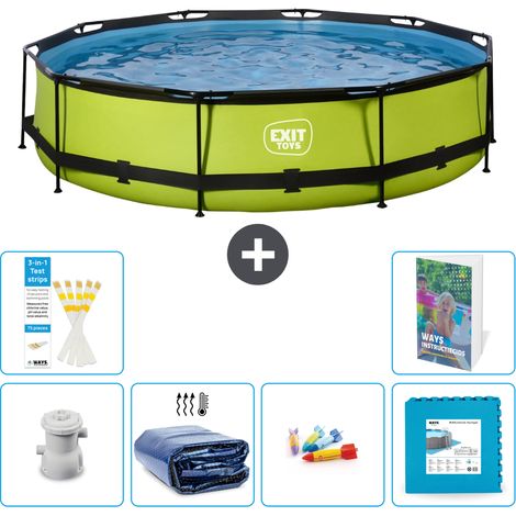 Exit Pool Rund - 360x76 cm - 7-teilig S229