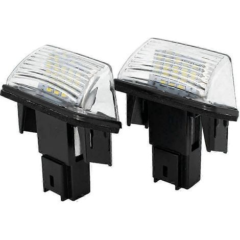 Ensemble d'éclairage de plaque d'immatriculation 6340A3 pour Peugeot 206, 207, 306, 307, 308, 406, 407, 5008 et Partner (LED xénon L).