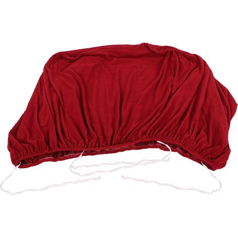 Housse de Canapé Extensible Microfibre Douce Protection Meubles Anti-taches 22 Rouge Vin 1 Place 90-140cm (1/4)