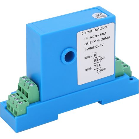 Wechselstromtransmitter DC 4–20 mA Ausgangsleistungsverteilung Steuerstromwandler AC 0–50 A (1/5)