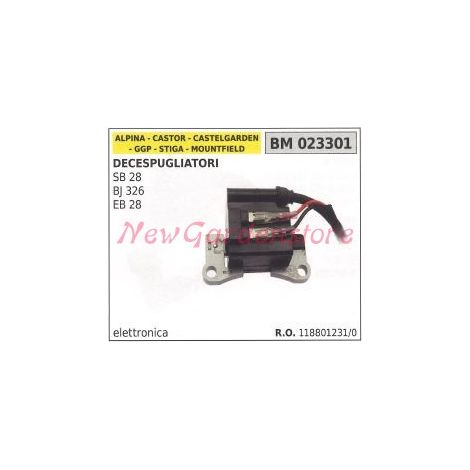 Bobina accensione GGP per decespugliatori sb 28 bj 326 eb 28 023301
