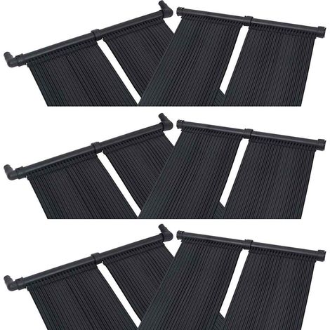 vidaXL Panneaux solaires de chauffage de piscine 6 pcs 80x310 cm (1/2)