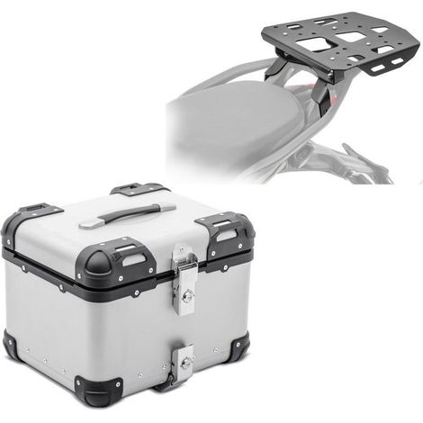 Set top-case e portapacchi - Ducati Multistrada V4/V4 S 21-25 - Alu 45L - Impermeabile/chiudibile - Fissaggio dedicato