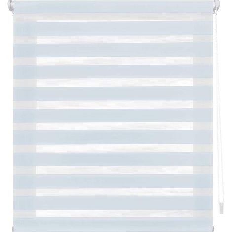 Blindecor Indus Sensa attrezzi  Tenda a rullo a doppio strato senza perforazione  Colore Celeste 120 x 180 cm (Larghezza x Altezza)  Dimensioni del tessuto 117 x 175 cm (1/5)