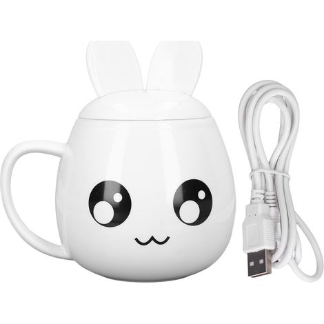 Bouilloire électrique 280 ml avec alimentation USB, mini-bouilloire électrique grand format pour la maison, l'école et le bureau, 5 V, modèle à grand cadran