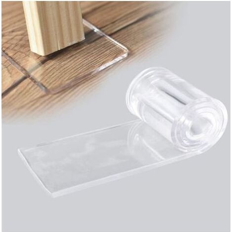 Patins antidérapants auto-adhésifs transparents – Protection pour pieds de table, chaise, canapé – Dimensions 70×500×5mm – Lot de 1 pièce (1/4)