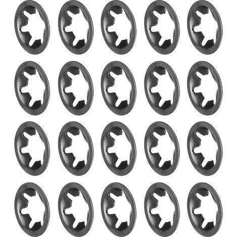 M3 Interne Dent Étoile Serrage Rondelle de Blocage autobloquante x 65Mn Ressort pour Machines et Equipement 20pcs Acier (1/5)