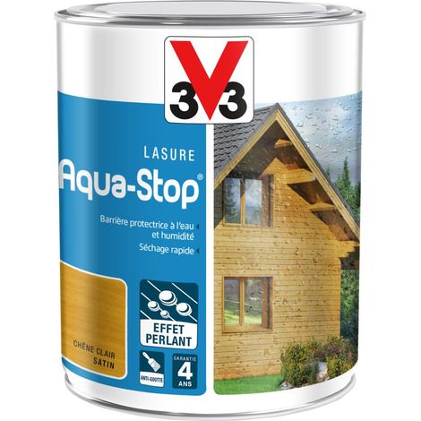 Lasure Aqua-Stop® V33 Chêne clair Satin 1L