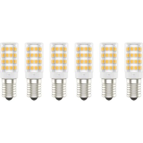 Ampoules LED E14, 5W (Équivalent à 50W), Blanc Chaud (3000K), AC220-240V, Sans Scintillement, Non Dimmable, 300 Lumens, IRC80, Pack de 6 - (Blanc Chaud, 5W) [Classe énergétique A+] (1/5)