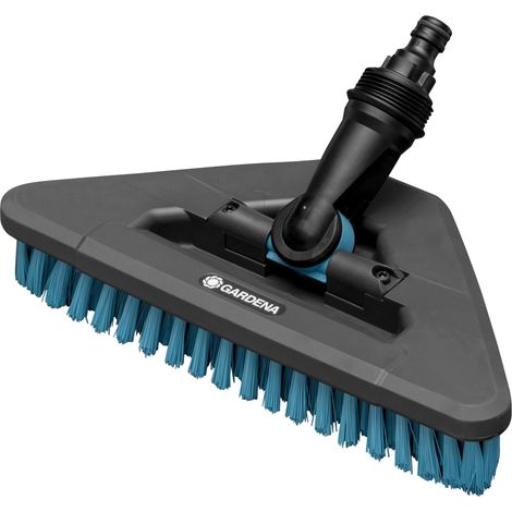 Gardena Cleansystem Handle Brush Hard Flex Corner Angled Large Patio Cleaning
