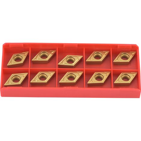 10 plaquettes DCMT11T304-HM YBC251 DCMT32.51-HM en carbure pour tour CNC, outil de coupe pour tournage industriel
